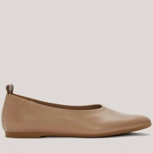 NEW EVERLANE The Day Glove Leather Flats Size 10.5 Tan $148